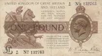 Reino Unido 1 Pound George V - St George,  dragon - 1922 -Fine - P.359
