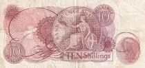 Reino Unido 10 Shillings - Elizabeth II - Britannia - ND (1962-1966) - VF - P.373b