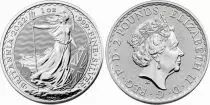 Reino Unido 2 Pounds Elizabeth II - Britannia Oz Silver 2021