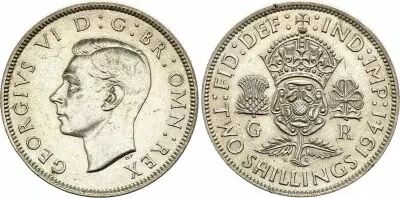 Reino Unido 2 Shillings (1 Florin) - George VI - 1941 - Argent