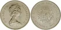 Reino Unido 25 Pence Elizabeth II -  Silver wedding 947-1972 - KM.917