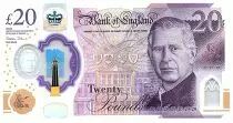 Reino Unido 5 Pounds - Charles III - Sir Winston Churchill - Westminster palace - Polymer - 2023 (2024)