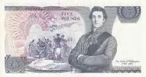 Reino Unido 5 Pounds - Elizabeth II - Duke of Wellington - 1973 - XF - P.378g