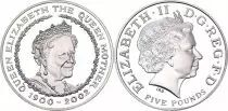 Reino Unido 5 Pounds Elizabeth II - Queen Mother 1900-2002 - Silver Proof