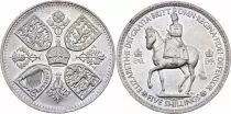 Reino Unido 5 Shillings Crowning - 1953