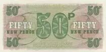Reino Unido 50 New Pence ND1972 - Imprimeur BWC - Serial B1