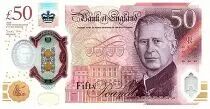 Reino Unido 50 Pounds - Charles III - Alan Turing - Polymer - 2023 (2024)