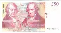 Reino Unido 50 Pounds Elizabeth II - M. Boulton - James Watt - 2010 - UNC - P.393