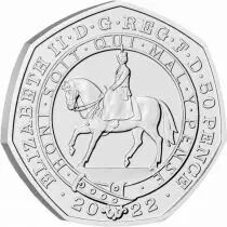Reino Unido Platinum Jubilee of Queen Elizabeth II - 50 Pences 2022 BU United Kingdom