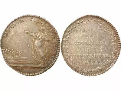 Religion - Silver Tokent, Assembly of the Clergy - 1740 Paris