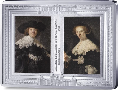 Rembrandt (Oopjen and Marten) - 10 Euros Silver Colour Proof 2025