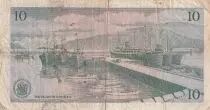 Rep. Dominicana 10 Kronur - Jon Eiriksson - Harbor - 1961 - Serial BA - P.42
