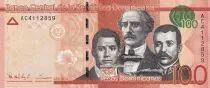 Rep. Dominicana 100 Pesos - Duarte, Sanchez, Mella - Puerta del Conde - 2014 - P.190a