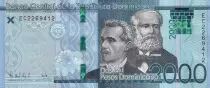 Rep. Dominicana 2000 Pesos - Nation\'s heroes - 2021 - S�rie EC - P.NEW