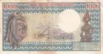 Rep&uacute;blica Centroafricana 1000 Francs - Bokassa - ND (1974) - Serial F.6 - P.02