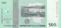 Rep&uacute;blica Democr&aacute;tica del Congo 500 Francs 2010 -  Harbour, Bridge  - 50th Ann of independance