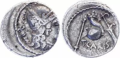 Rep�blica Romana Denarius,  Cassia 63 BC Rome - F+