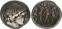 Rep&uacute;blica Romana Denarius,  Memmia 109-108 BC Rome - F+