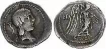 Rep&uacute;blica Romana Quinarius,  Calpurnia 90 BC Rome - F+
