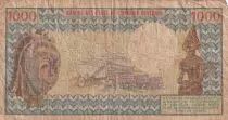 Republik Kongo 1000 Francs - Makoko I - Pointe Noire - 1983 - Serial F.2 - P.3a