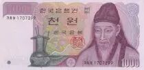 Republik Korea 1000 Won - Yi Hwang - ND (1983) - P.47