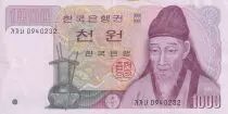 Republik Korea 1000 Won - Yi Hwang - ND (1983) - P.47