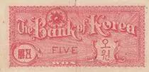 Republik Korea 5 Won - Canton 9 - 1953