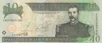 République dominicaine 10 Pesos Oro - M. R. Mella - Altar la Patria - 2002 - Serial FX