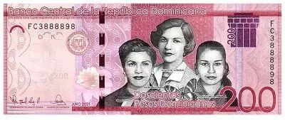 R�publique dominicaine 200 Pesos - H�ro�nes de la nation - 2021 - P.191