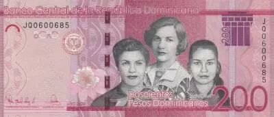 R�publique dominicaine 200 Pesos - Les soeurs Mirabal - 2024 (2025) - Serial JQ