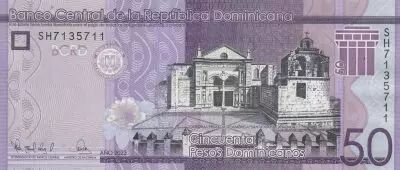 R�publique dominicaine 50 Pesos Oro - Basilique et Cath�drale - 2023 (2024) - S�rie SH