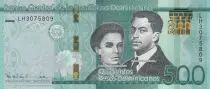 République dominicaine 500 Pesos - Heroes of the nation - 2023 (2024) - Serial LH