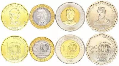 R�publique dominicaine Set of 4 Coins - 1,10,25,50 Pesos - 2023