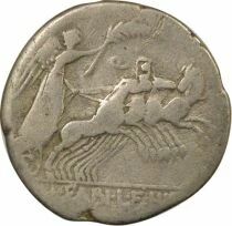 R&eacute;publique Romaine Gens Annia, Caius - Denier Argent, au Quadrige - 82 / 81 Av JC