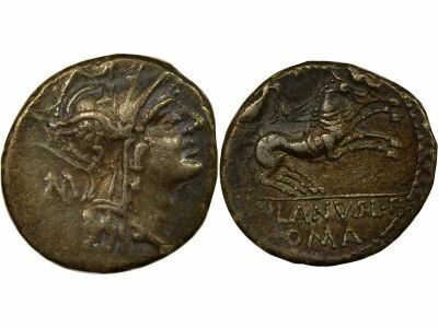 R�publique Romaine Gens Junia, Silanus - Denier Argent, Bige - 91 Av JC Rome