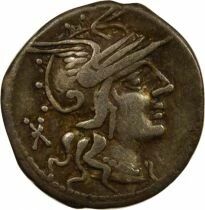 R&eacute;publique Romaine Gens Marcia - Denier Argent, Quadrige - 118 / 117 Av JC Rome