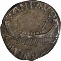 R&eacute;publique Romaine Marc Antoine - Denier Argent, IIIe L&eacute;gion - 32 / 31 Av JC Patras