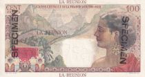 Réunion 100 Francs - La Bourdonnais - 1946 - Specimen O.0 - AU to UNC - P.45s