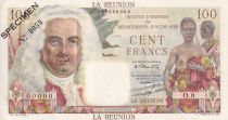 Réunion 100 Francs - La Bourdonnais - 1960 - Spécimen O.0 - P.NEUF - Kol.440.1