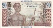 Réunion 20 Francs - Emile Gentil - 1946 - Spécimen - NEUF - Kol.434.1