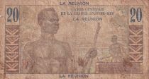 Réunion 20 Francs - Emile Gentil - ND (1947) - Serial V.6 - P.43