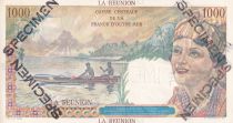 Réunion 20 NF / 1000 Francs - French union -  Specimen - 1946 - UNC - P.47s