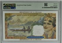 Réunion 20 NF / 1000 Francs - Overloaded -1967 -  Serial C.3 - PMG 64 EPQ - P.55