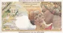 Réunion 20 NF / 1000 Francs - Union Française -  Spécimen - 1964 - SUP+ - Kol.443