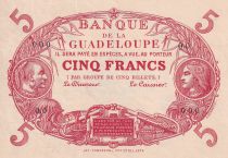 Réunion 5 Francs - Cabasson - type 1874 - Red - Specimen - UNC - P.7s