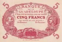 Réunion 5 Francs - Cabasson - type 1874 - Rouge - Spécimen - NEUF - Kol.101.SP.3