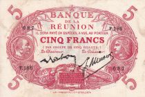 Réunion 5 Francs - Cabasson, type 1901 Rouge - 1938 - Série F.186 - SUP - Kol.404g