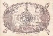 Réunion 5 Francs - Cabasson, type 1901 Rouge - 1938 - Série F.186 - TTB+ - Kol.404g