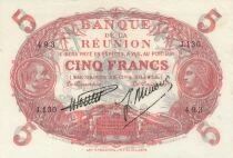 R&eacute;union 5 Francs Cabasson - 1938 - Series J.130