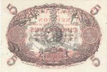 R&eacute;union 5 Francs Cabasson - 1938 - Series J.130